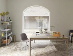 Fiber Chair Upholstered Swivel
