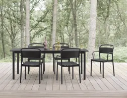 Linear Range Side Chair Black