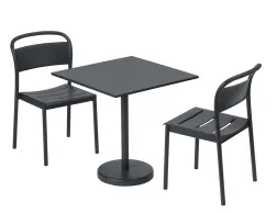 Linear Range Side Chair Black