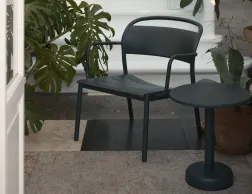 Linear Range Side Chair Black