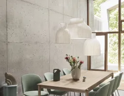 Strand Muuto Pendant 0010 Linear Wood Oak Table Oslo Side Chair Still 941 Chrome Strand Pendant Lamp Halves Table Ply Ru
