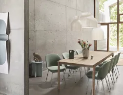 Strand Muuto Pendant 0011 Linear Wood Oak Table Oslo Side Chair Still 941 Chrome Strand Pendant Lamp Halves Table Ply Ru