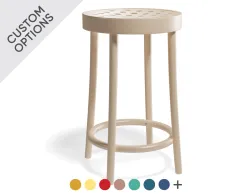 822 Barstool 63cm Natural Banner Dots