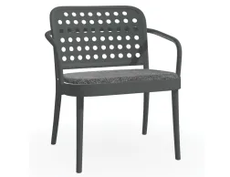 822 Lounge Armchair Pigment Padded Insitu