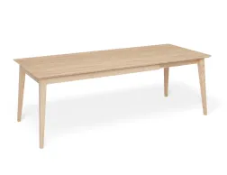Jutland Extended 3 Seat Oak Empty Dining Table