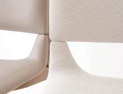 Leaf Stool Upholstered With Back