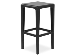 Wood Black Stool