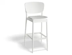 Valencia Barstool 75cm Seatpad Whitepigment Prince