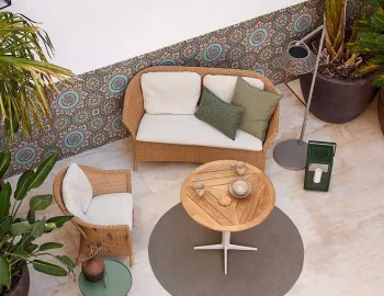 Cane Line Focus Scatter Cushion 50x50cm Lt Green Lifestyle