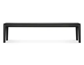 Bok Bench Oak Black 186cm