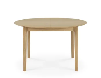 Ethnicraft Bok Extendable Round Dining Table Oak Natural