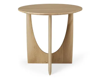 Ethnicraft Geometric Side Table Oak Natural