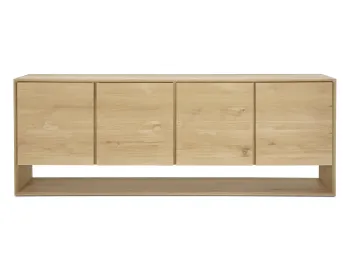 Ethnicraft Nordic Sideboard Oak Natural 4 Door