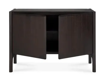 Ethnicraft Pi Sideboard Teak Dark Brown 2 Doors