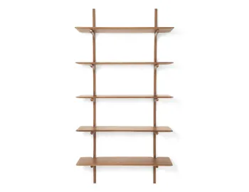 Ethnicraft Pi Wall Shelf Mahogany Natural 5 Shelf