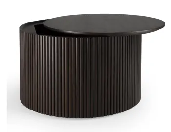 Ethnicraft Roller Max Coffee Table Mahogany Brown 60cm