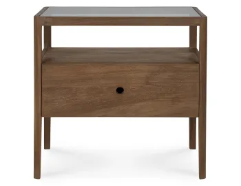 Ethnicraft Spindle Bedside Table Teak Natural