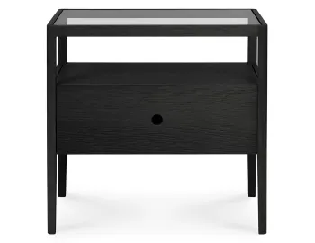 Ethnicraft Spindle Bedside Table Black