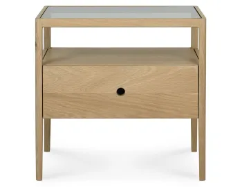 Ethnicraft Spindle Bedside Table Oak Natural