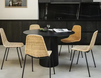 Basket Chair Black Legs