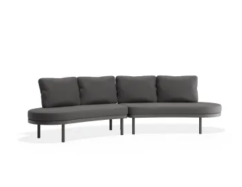 Aluna Outdoorsofa Configb Charcoal Darkgrey