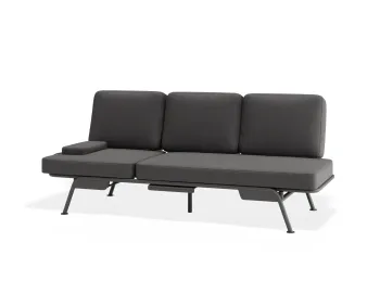 Arla 3seater Charcoal Darkgrey