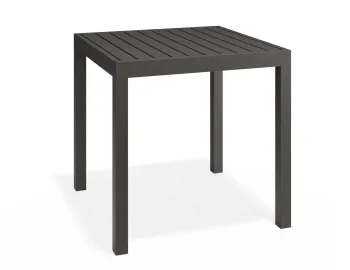 Halki Table 77x77 Charcoal