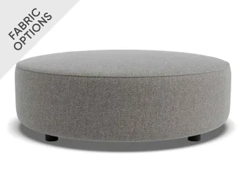 Lune Round Low Ottoman 90cm Fossil Product