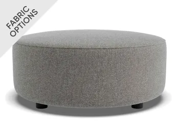 Lune Round Low Ottoman 70cm Fossil Product