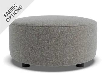 Lune Round Low Ottoman 60cm Product Fossil