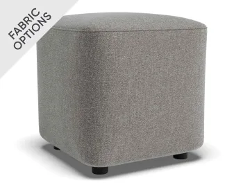 Lune Square Drum Ottoman 45cm Fossil Product
