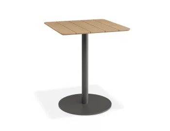 Roku Teakcafetable 65x65 Charcoa
