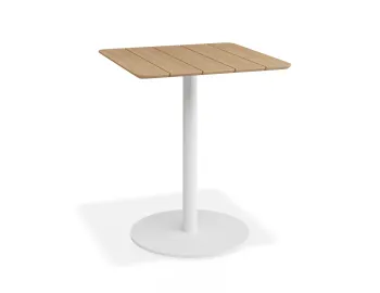 Roku Teakcafetable 65x65 White