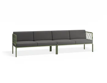 Sevillev2 4seater Greenframe Darkgreycushion