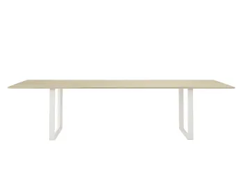 70 70 Table 295x108 Cm Solid Oak White