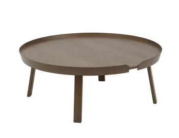 Around Coffee Table Xl Stained Dk Brown