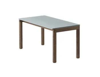 Couple Coffee Table 40 X 84 X 40 Dk Stain Blue Plain