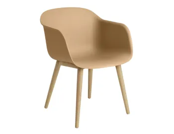 Fiber Armchair Shell Wood