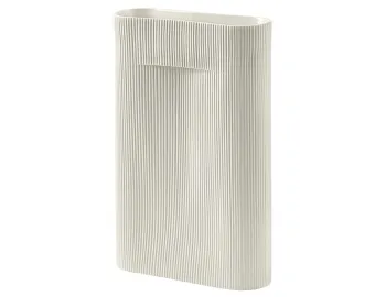 Off White Ridge Vase