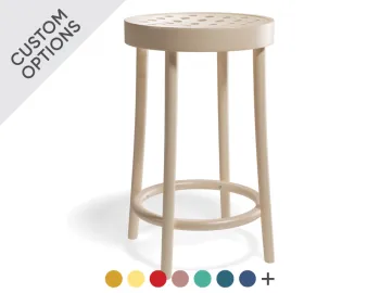 822 Barstool 63cm Natural Banner Dots