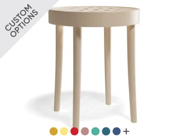822 Low Stool Natural Banner Dots
