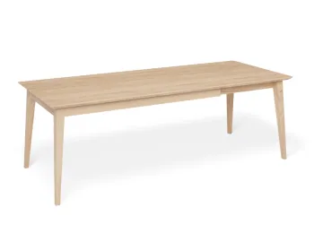 Jutland Extended 3 Seat Oak Empty Dining Table