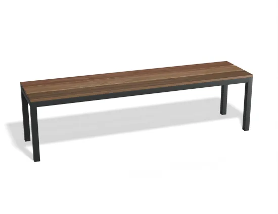 P 6 Cape Outdoorbench Charcoal