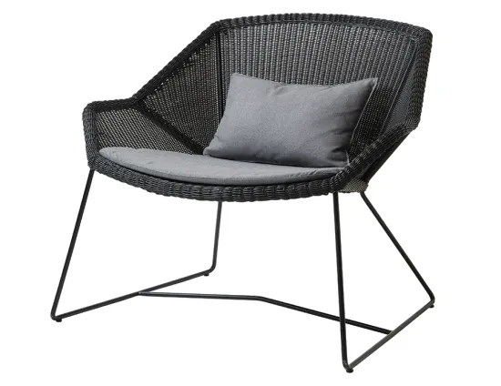 Breeze Outdoor 0052 Breeze Lounge Chair Black Grey YSN