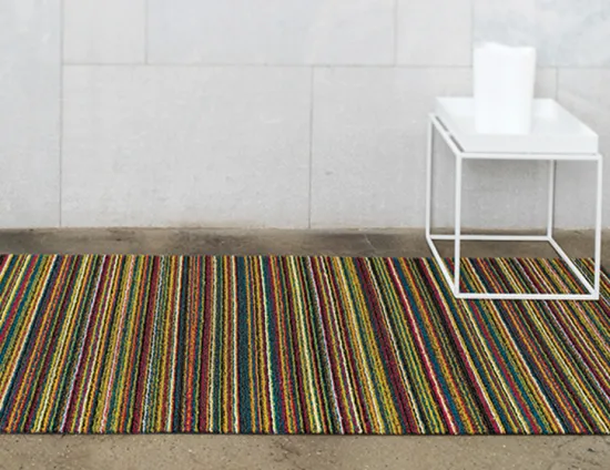 Chilewich Shag Skinny Stripe Multi Runner