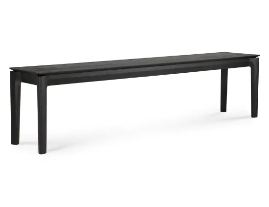 Bok Bench Oak Black 186cm