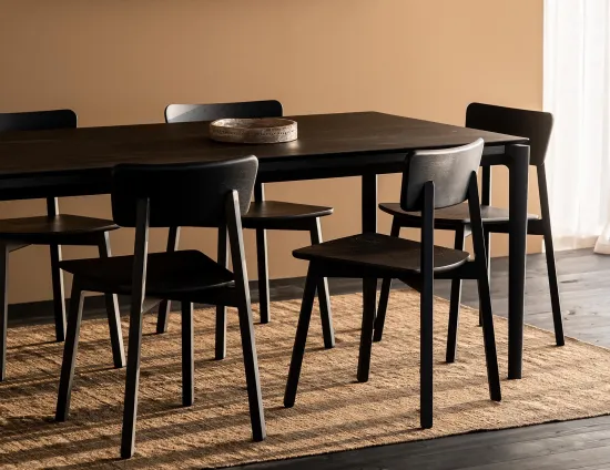 Bok Dining Table Oak Black