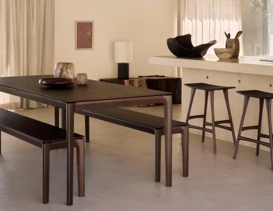 Bok Dining Table Teak Brown Bok Bench Teak Brown Osso Counter Stool Teak Brow 0000 Layer
