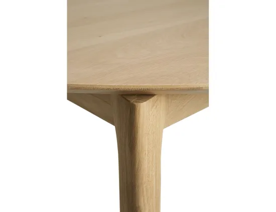 Ethnicraft Bok Extendable Round Dining Table Oak Natural