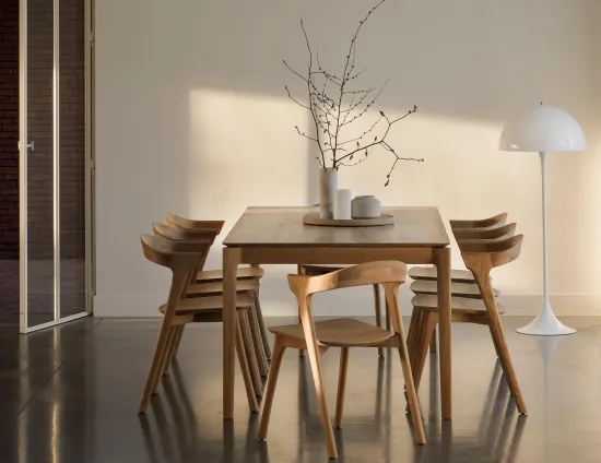 Ethnicraft Bok Extendable Dining Table Oak Bok Dining Chair Oak